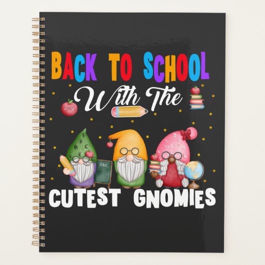 Terug naar de school met de cutest gnomen leraar  planner (Voorkant)