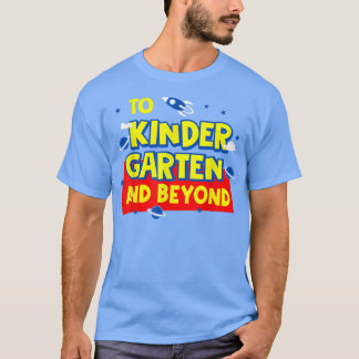 Terug naar de school naar de kleuterschool en verd t-shirt