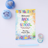 Terug naar de schoolflyer flyer (Enkel)