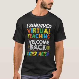 Terug naar de schoolKindertuin overlevende virtuel T-shirt