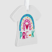 Terug naar de schoolregenboog kinderen ornament (voorkant)