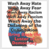 Terug naar de Sticker van democratie (Vel)