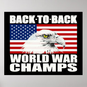 Terug naar de Tweede Wereldoorlog Champs Eagle Pos Poster