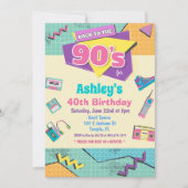 Terug naar de uitnodiging van 90 's avonds (Voorkant)