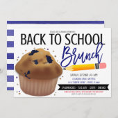 Terug naar de uitnodiging van School Brunch (Voorkant / Achterkant)