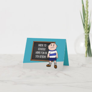 Terug naar de vijfde klas van de school kaart