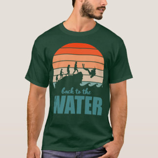 Terug naar de waterscuba-duikersevolutieoceaan t-shirt