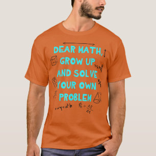 Terug naar de Wiskunde van de School Citaat voor m T-shirt