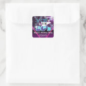 TERUG NAAR HET 80'S Glam Dance Party Sticker Label (Tas)