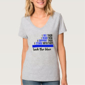 Terug naar het blauwe T-shirt voor wetshandhaving (Voorkant)