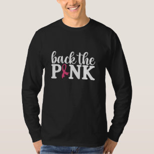 Terug naar het roze familiebereik van borstkanker t-shirt