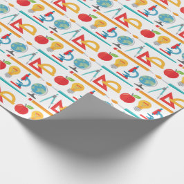 Terug naar het schoolpatroon - lerarenopleiding cadeaupapier