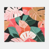 Terug naar het tropische eiland fleece deken (Voorkant (Horizontaal))