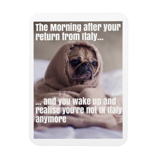 Terug naar Italië Magnet Magneet (Verticaal)