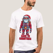 Terug naar Kerstmis Futuristische Kerstman T-shirt (Voorkant)