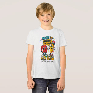 "Terug naar Leren Is Mijn Ding" Tri-Blend Shirt