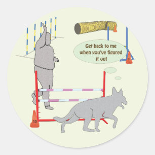 Terug naar mij ronde sticker