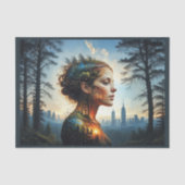 Terug naar Natuur: vrouw Tissuepapier (Voorkant)