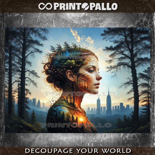 Terug naar Natuur: vrouw Tissuepapier