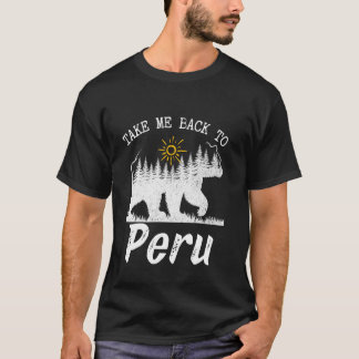 Terug naar Peru Vintage Peru Vakantie T-shirt