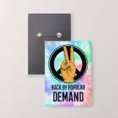 Terug naar populaire vraag | Stropdas-Dye Peace Si Button (Voorkant / Achterkant)