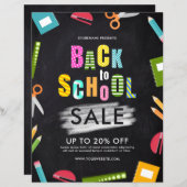 Terug naar reclamebrochure voor schoolbevoorrading (Voorkant / Achterkant)