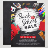 Terug naar reclamebrochure voor schoolbevoorrading (Voorkant / Achterkant)