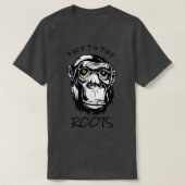 Terug naar Roots Evolution Monkey Primate T-shirt (Design voorkant)