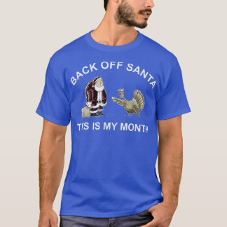Terug naar Santa Angry Turkey Month Joke Funny Har T-shirt