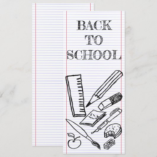 Terug naar school (Voorkant / Achterkant)