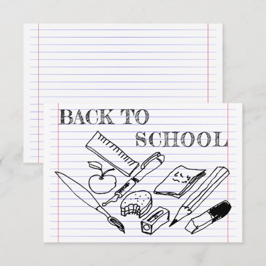 Terug naar school (Voorkant / Achterkant)