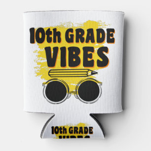 Terug naar school 10e klas vibes shirt eerste dag blikjeskoeler