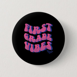 Terug naar school 1e eerste klas sfeer ronde button 5,7 cm