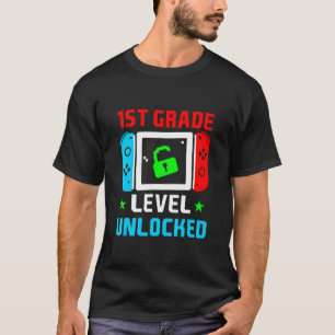 Terug naar school 1e graad niveau ontgrendeld vide t-shirt