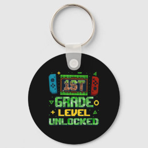 Terug naar school 1e klas jongens Gamer eerste dag Sleutelhanger
