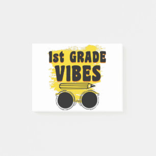 Terug naar school 1e klas Vibes Shirt Eerste dag Post-it® Notes