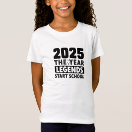 Terug naar school 2025 het jaar legendes beginnen  t-shirt