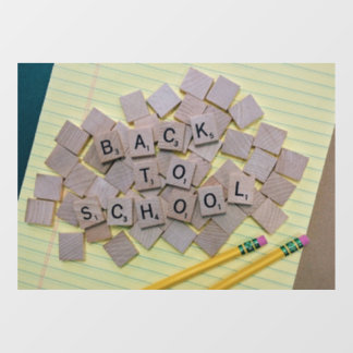 Terug naar School 2 Window Cling Raamsticker