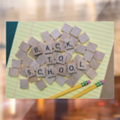 Terug naar School 2 Window Cling Raamsticker (Vel 2)