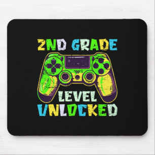 Terug naar school 2e klas jongens Gamer eerste dag Muismat
