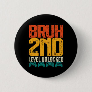 Terug naar school 2e klas jongens Gamer eerste sch Ronde Button 5,7 Cm