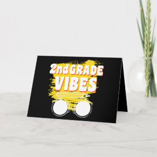 Terug naar school 2e klas Vibes Shirt Eerste dag k Kaart