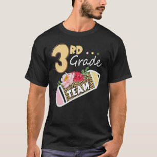 Terug naar school 3e derde klas team potlood luipa t-shirt