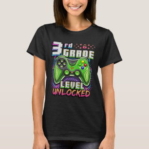Terug naar school 3e klas jongens gamer eerste sch t-shirt