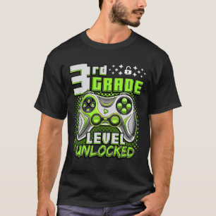 Terug naar school 3e klas jongens gamer eerste sch t-shirt