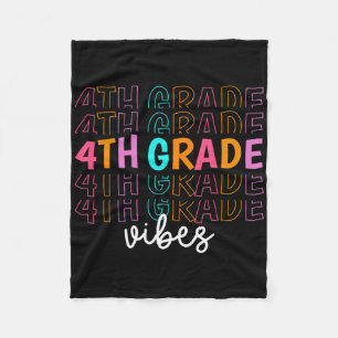 Terug naar school 4e klas sfeer retro leraar stude fleece deken