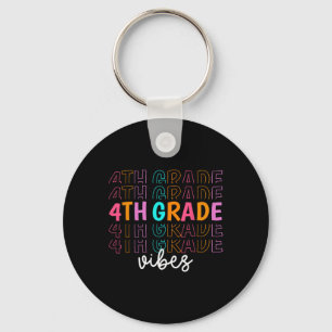 Terug naar school 4e klas Vibes Retro Teacher Stud Sleutelhanger