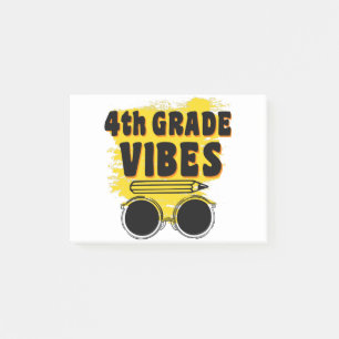 Terug naar school 4e klas Vibes Shirt Eerste dag k Post-it® Notes