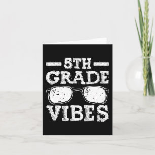 Terug naar school 5e klas Vibes eerste dag leraar Kaart