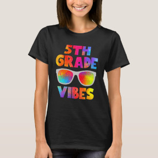 Terug naar school 5e klas Vibes eerste dag leraar T-shirt